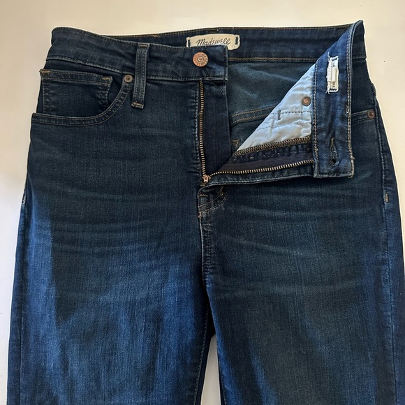 2/$30 Madewell Curvy High-Rise Skinny Blue Denim Jeans, Lanette Wash, Size 26 - Picture 11 of 15